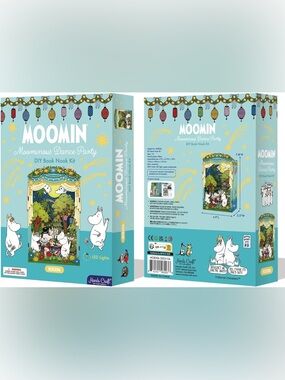Hands Craft Moomin Dance Party Book Nook Kit LED Lights NEW